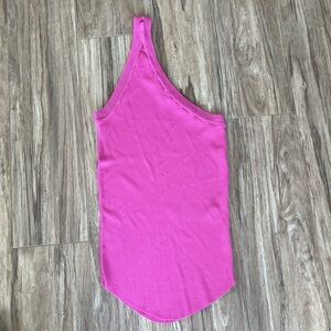 Zara Fitted One Shoulder Sleeveless Tank
